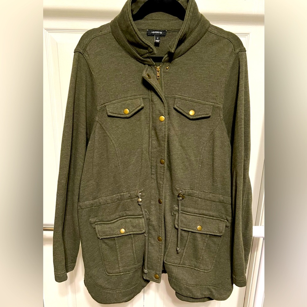 Torrid olive green jacket